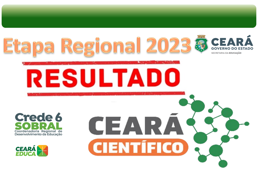 CEARÁ CIENTÍFICO – RESULTADOS – 2023 ETAPA REGIONAL – CREDE 6