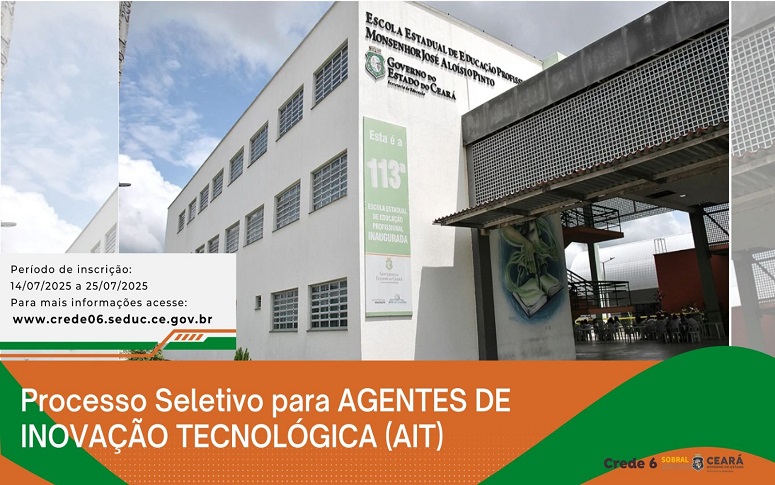 Processo Seletivo para AGENTES DE INOVAÇÃO TECNOLÓGICA (AIT).