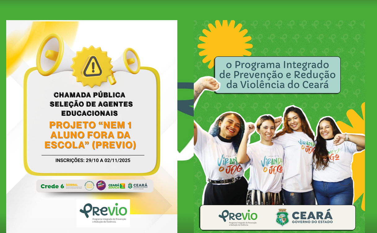 PReVio-CHAMADA PÚBLICA PARA SELEÇÃO DE AGENTES EDUCACIONAIS PARA O PROGRAMA NEM 1 ALUNO FORA DA ESCOLA – NAFE