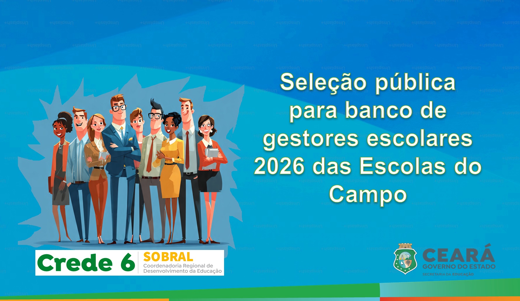 Seleção pública para banco de gestores escolares 2026 das Escolas do Campo